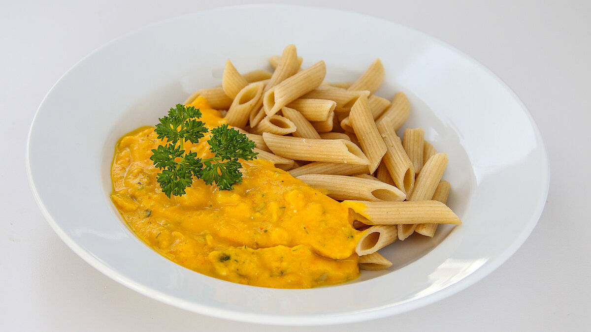 click dich fit!: Nudeln mit Kürbissoße